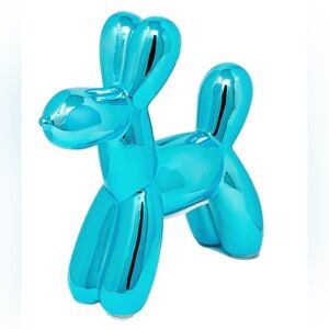 Interior Illusions Plus Blue Mini Ceramic Dog Piggy Bank - 7.5" tall